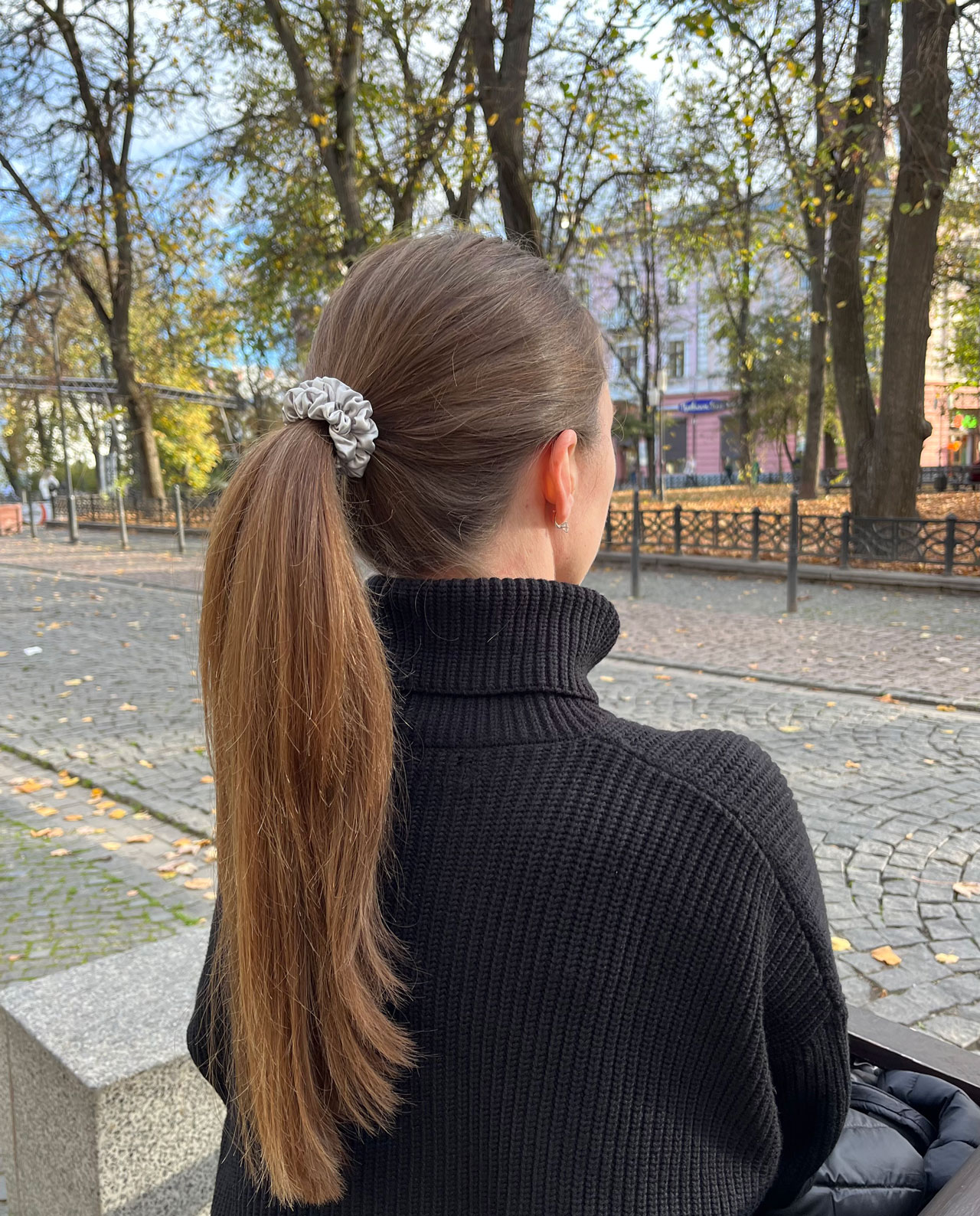 Шовкова Резинка S Срібний - Зображення 2